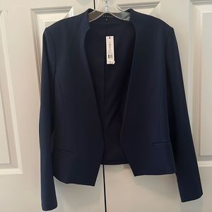 Theory Vivette Open Front Cropped Blazer